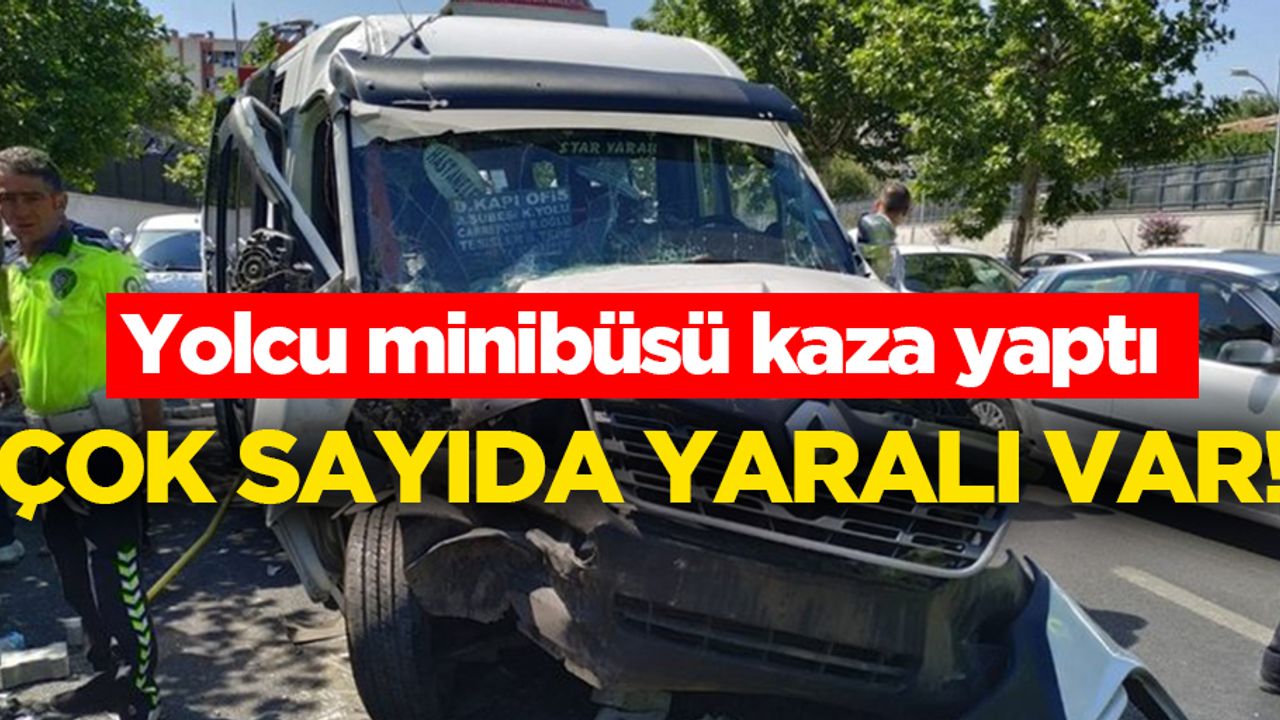 Yolcu minibüsü traktöre çarptı: 16 yaralı