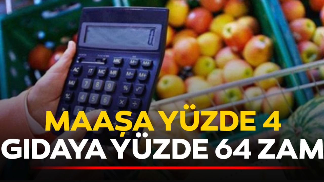 Maaşa Yüzde 4 Gıdaya Yüzde 64 Zam