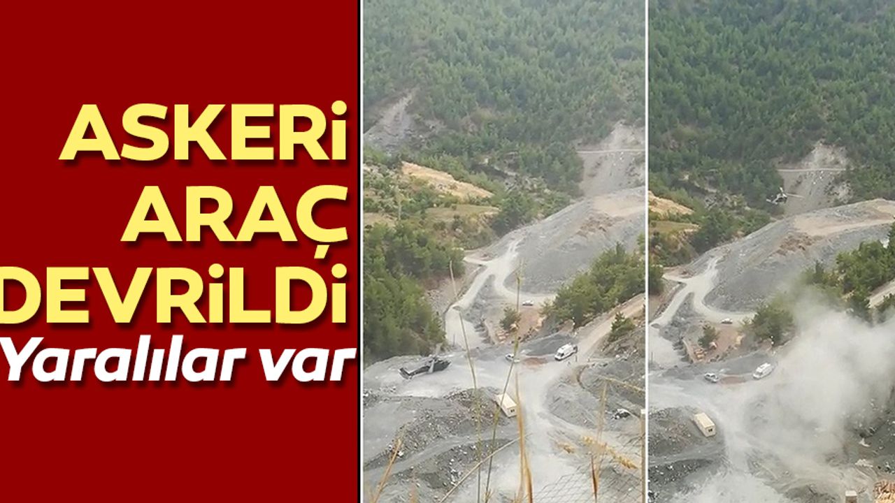 Hatay'da askeri araç devrildi: 7 asker yaralı