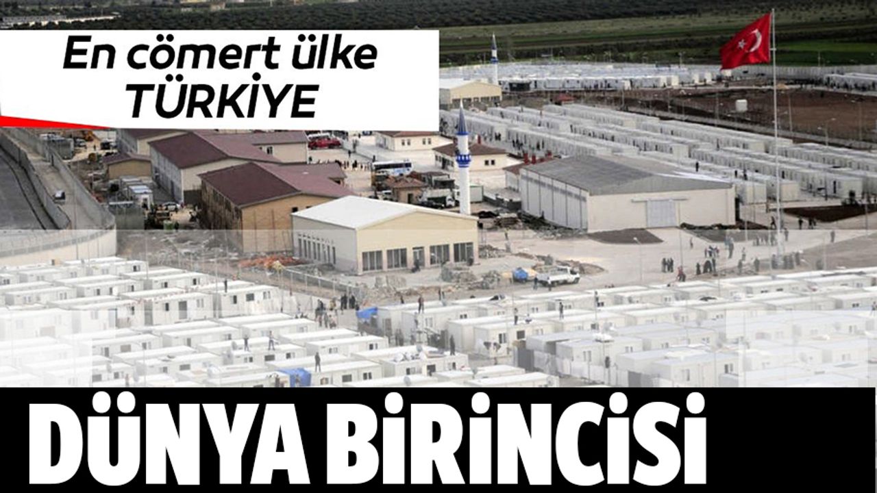 "Türkiye, insani ve kalkınma yardımlarında dünyada birinci sırada"