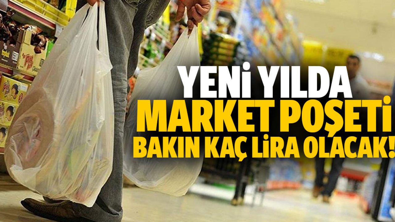 Yeni yılda plastik poşet fiyatları belli oldu