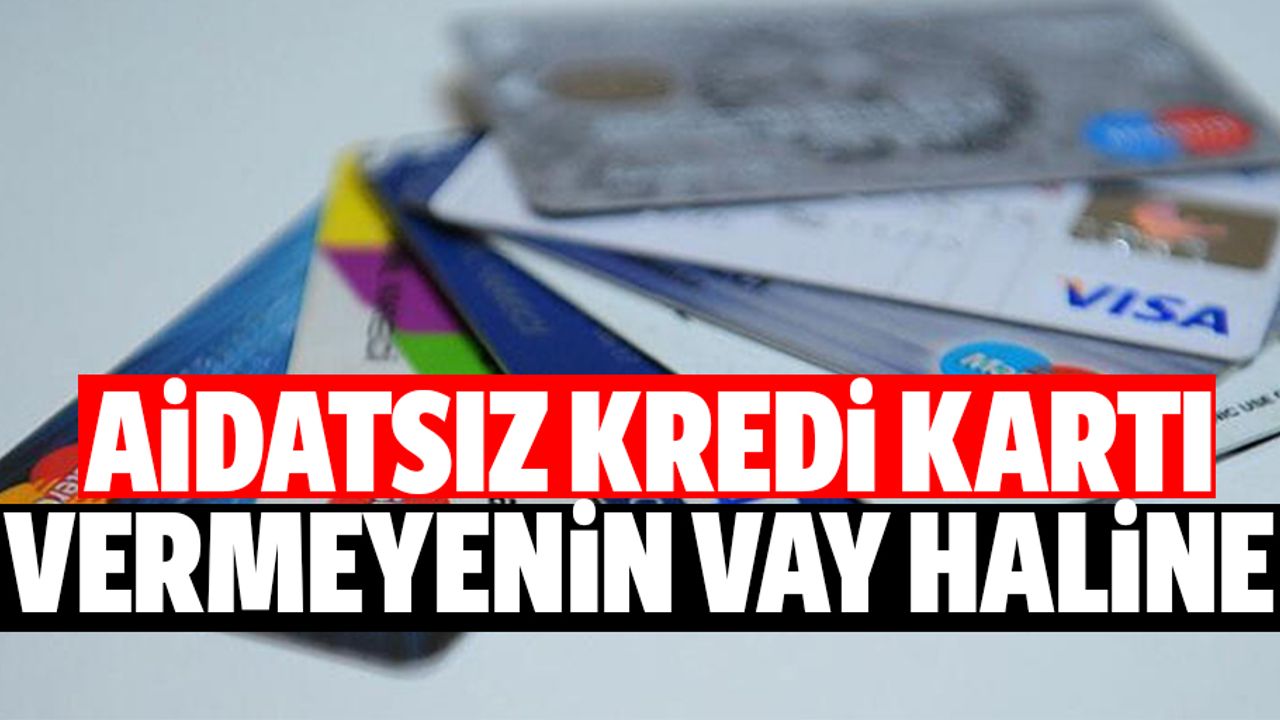 Aidatsız kredi kartı vermeyenin vay haline