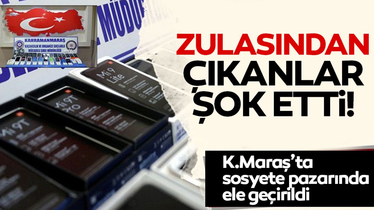 Kahramanmaraş’ta seyyar tezgah zulasından çıkanlar şok etti!