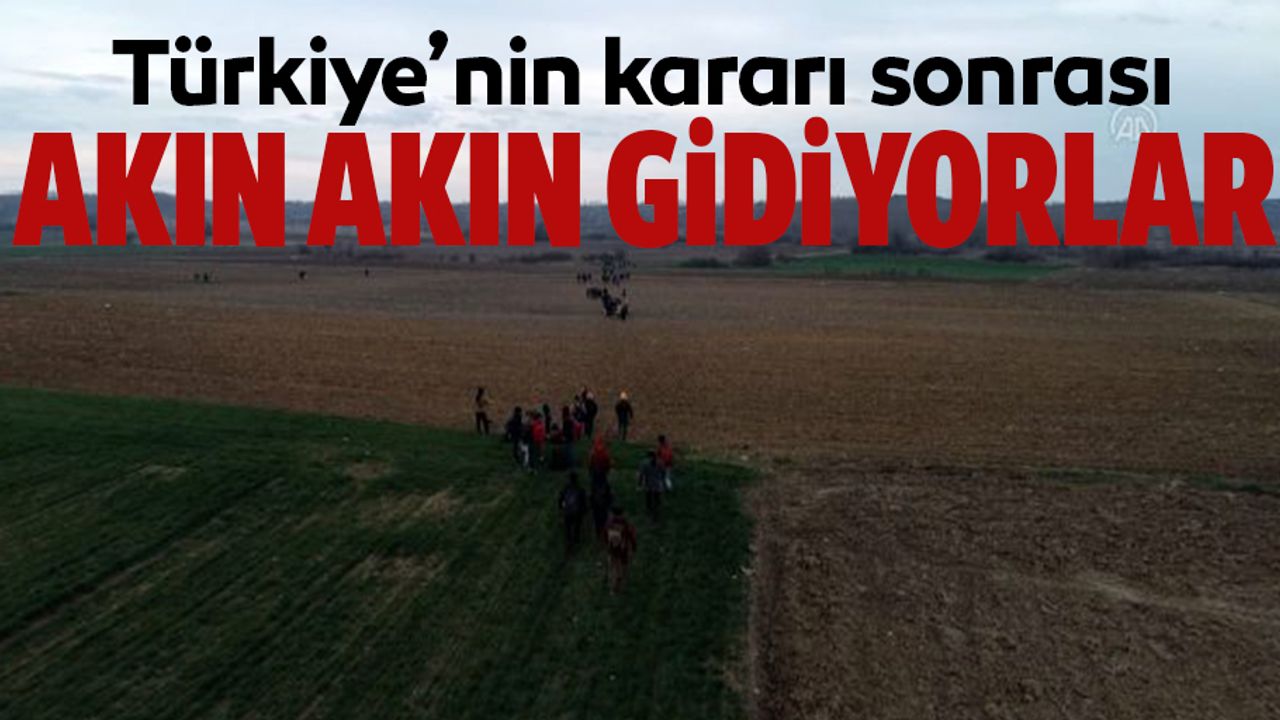Göçmenler akın akın sınıra koşuyor