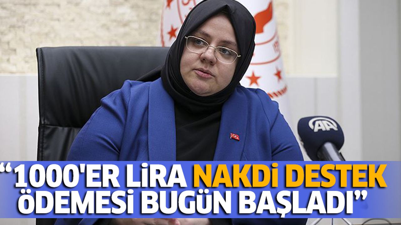“1000'er lira nakdi destek ödemesi bugün başladı”