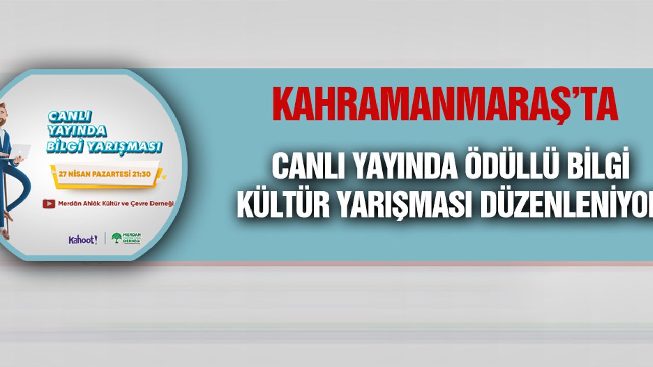 Canlı Yayında Ödüllü Bilgi Kültür Yarışması Düzenleniyor