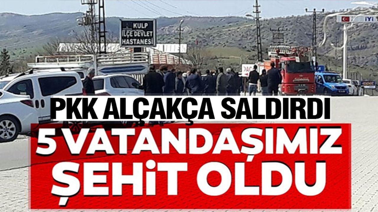 Diyarbakır'da sivillere yönelik terör saldırısı: 5 sivil şehit oldu