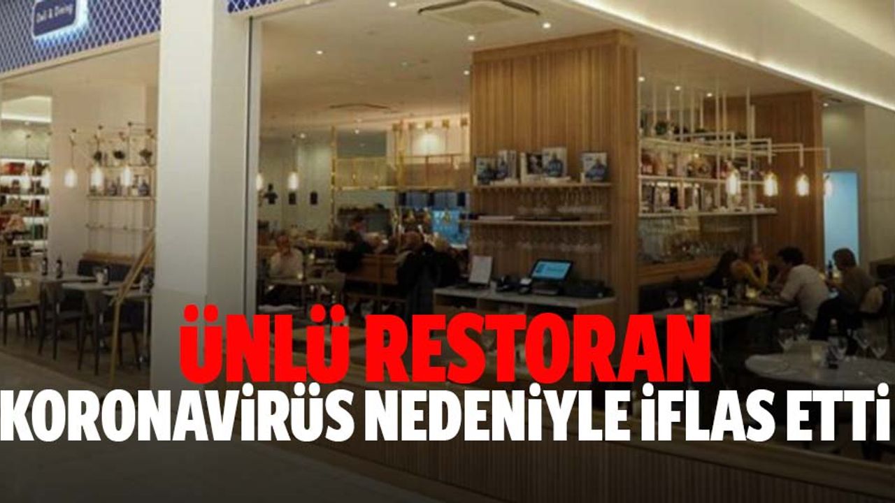 Restoran Zinciri Koronavirüs Nedeniyle İflas Etti