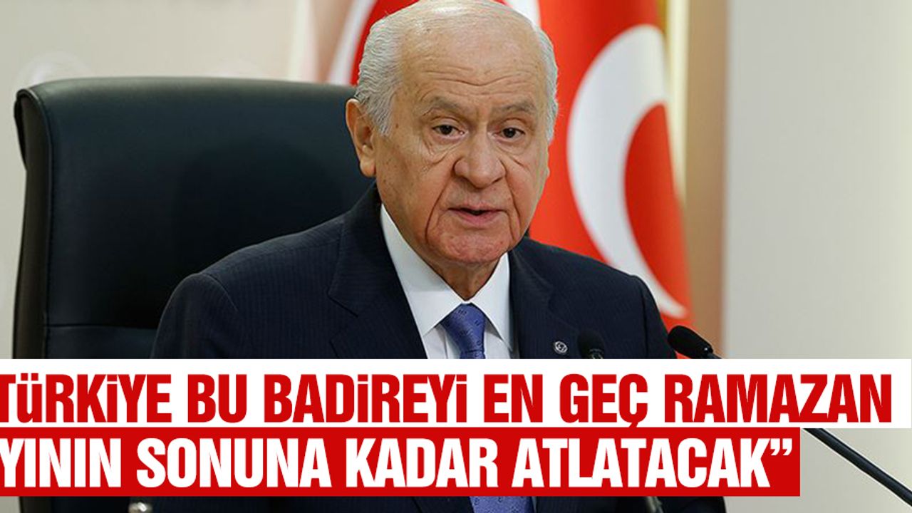 “Türkiye bu badireyi en geç ramazan ayının sonuna kadar atlatacak”