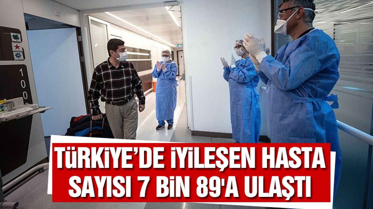 Türkiye'de Kovid-19'dan iyileşen hasta sayısı 7 bin 89'a ulaştı