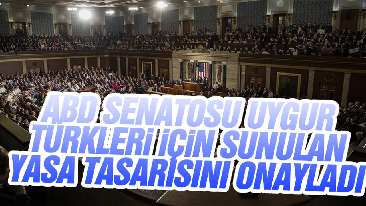ABD Senatosu Uygur Türkleri için sunulan yasa tasarısını onayladı