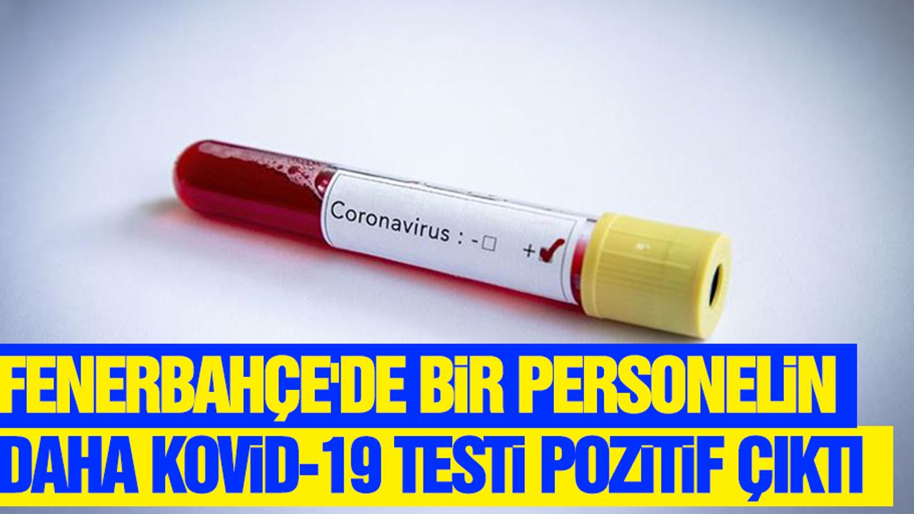 Fenerbahçe'de bir personelin daha Kovid-19 testi pozitif çıktı