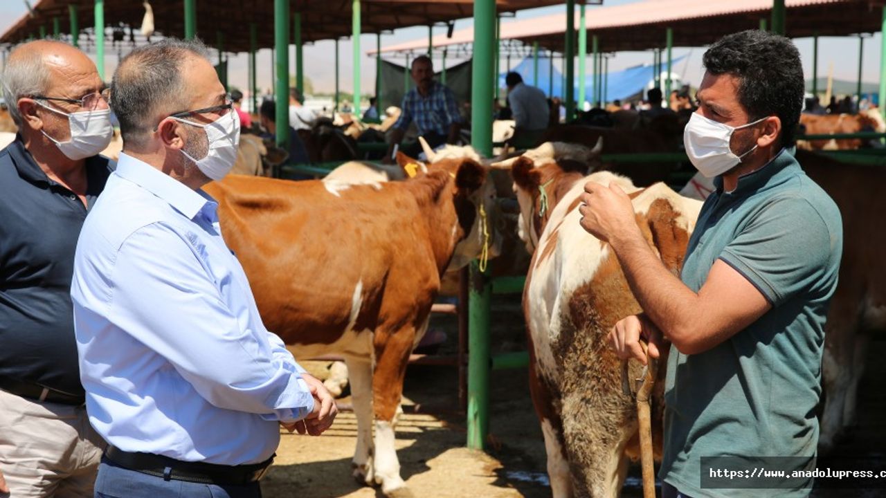 Başkan Güven'den Hayvan Pazarına Ziyaret