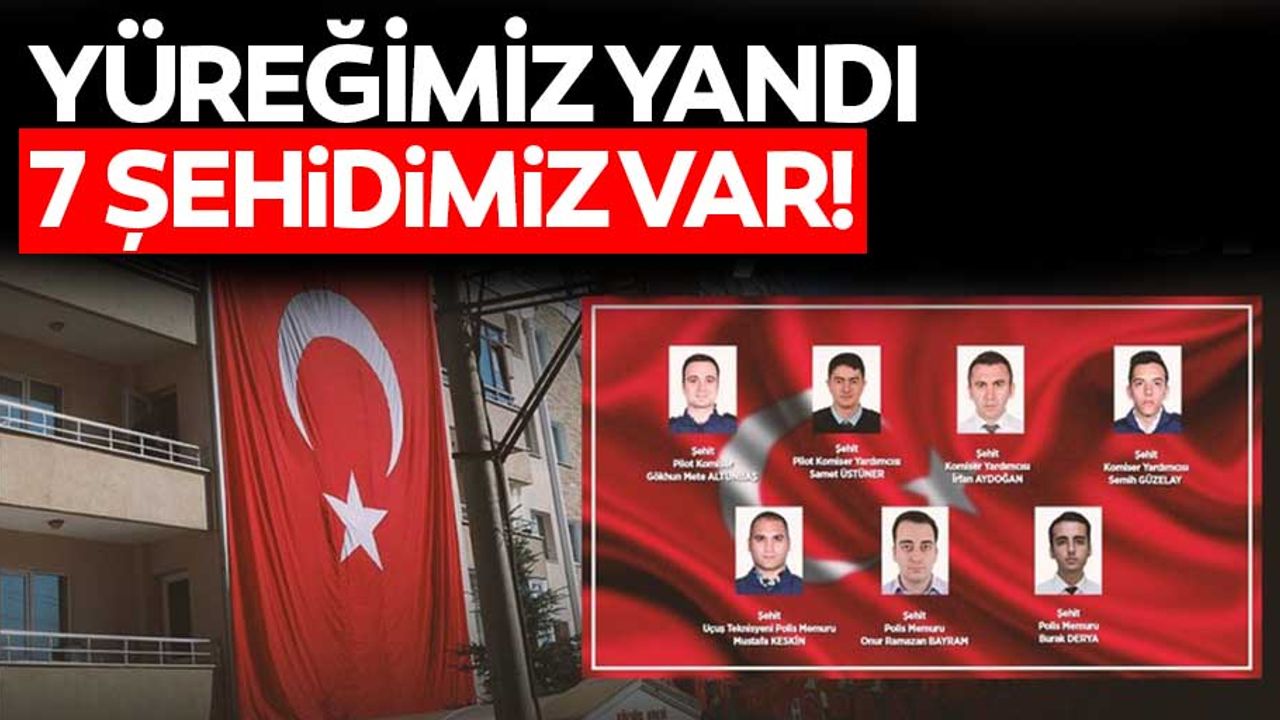 Keşif uçağı düştü 7 şehidimiz var