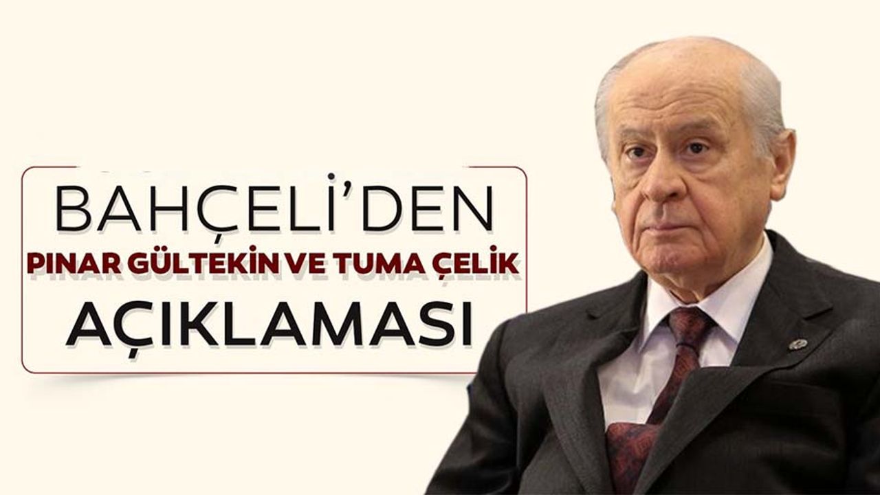 MHP Lideri Devlet Bahçeli'den açıklama