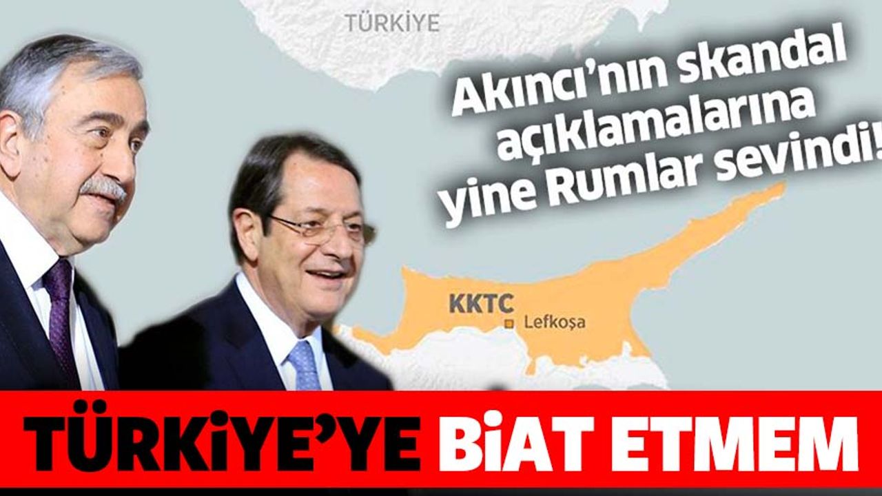 KKTC Cumhurbaşkanı Mustafa Akıncı'dan skandal Türkiye açıklaması: Biat etmem