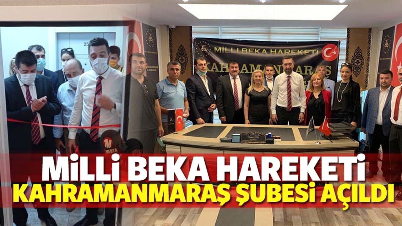 Milli Beka Hareketi Kahramanmaraş Şubesi açıldı