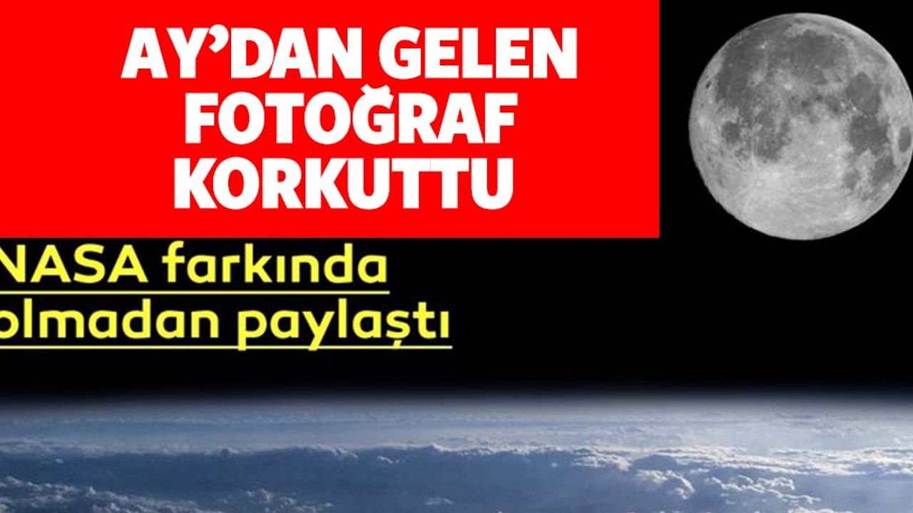 NASA farkında olmadan paylaştı! Ay'dan gelen fotoğraflar tüyler ürpertti!