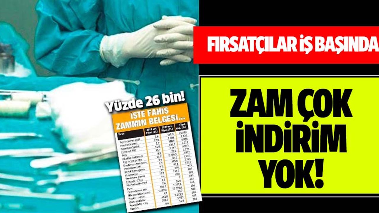 Fırsatçılar iş başında! Medikal ürünlerde yüzde 26 bin zam!