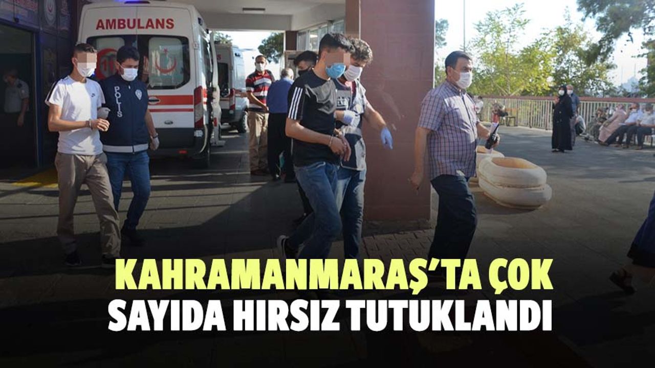 Kahramanmaraş'ta çok sayıda hırsız tutuklandı