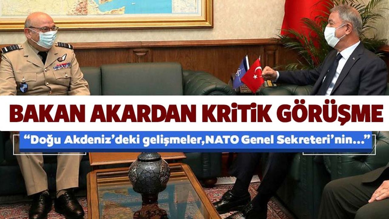 Milli Savunma Bakanı Hulusi Akar'dan kritik NATO görüşmesi