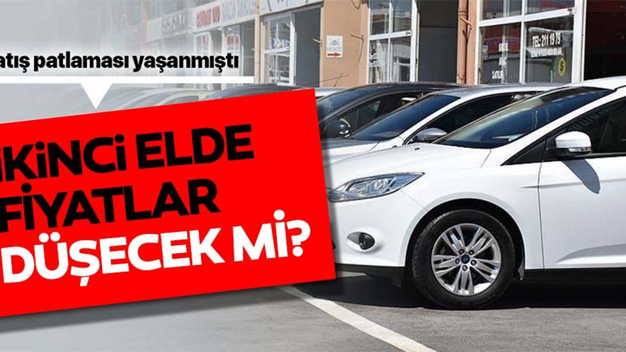 İkinci el otomobilde fiyat düşüşü beklentisi