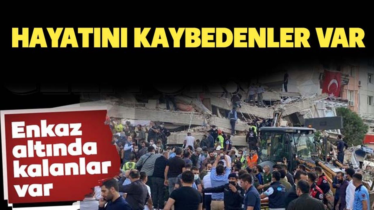 İzmir'deki deprem sonrası 4 kişi hayatını kaybetti 120 kişi yaralandı!