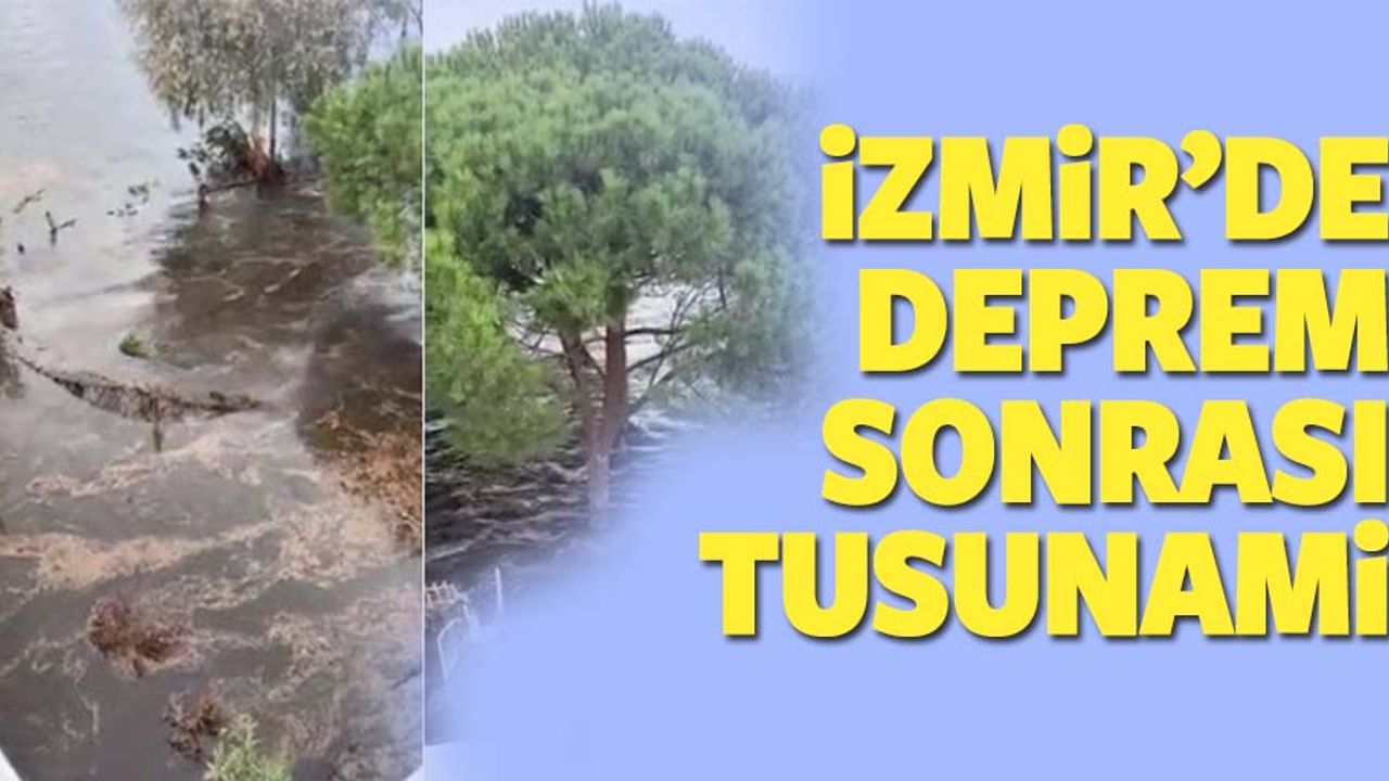 İzmir Seferihisar'da meydana gelen 6,6 büyüklüğündeki deprem sonrası tsunami de oluştu