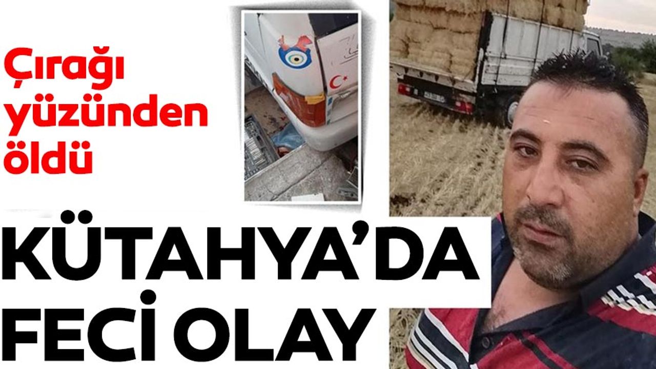 Kütahya'da acı olay! Dikkatsiz çırak ölümüne neden oldu...
