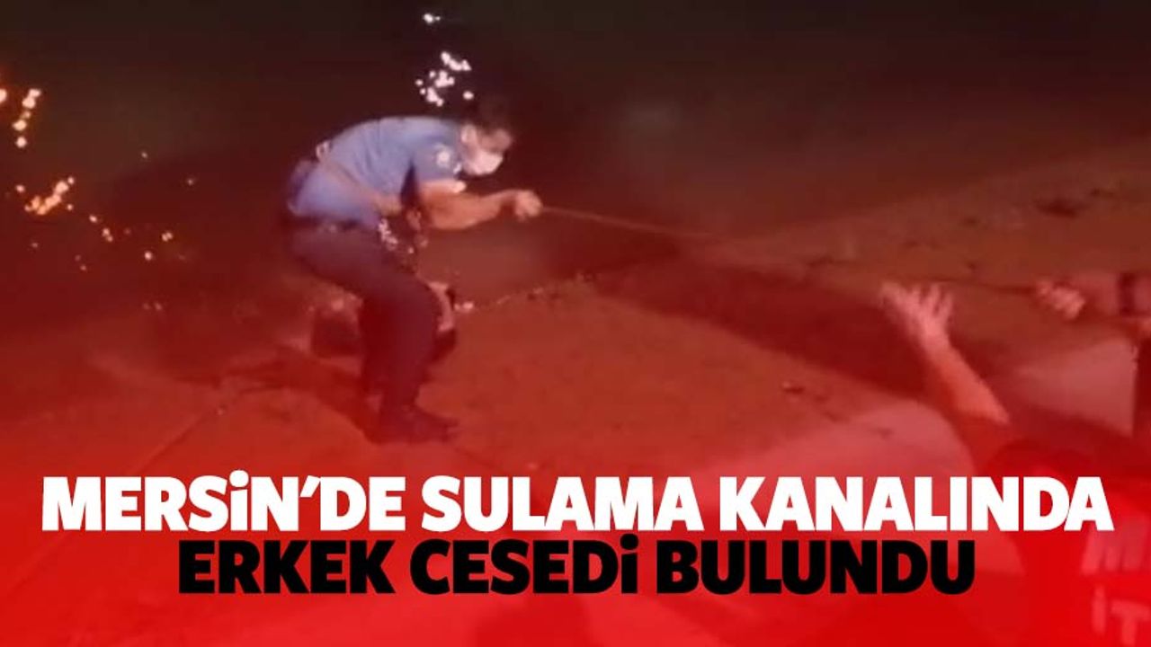 Mersin'de sulama kanalında erkek cesedi bulundu