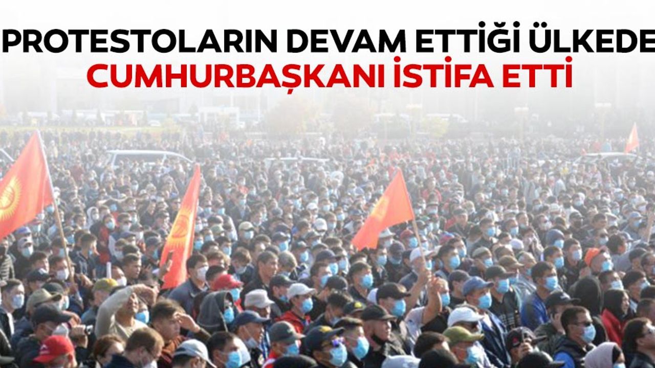Protestoların devam ettiği ülkede cumhurbaşkanı istifa etti