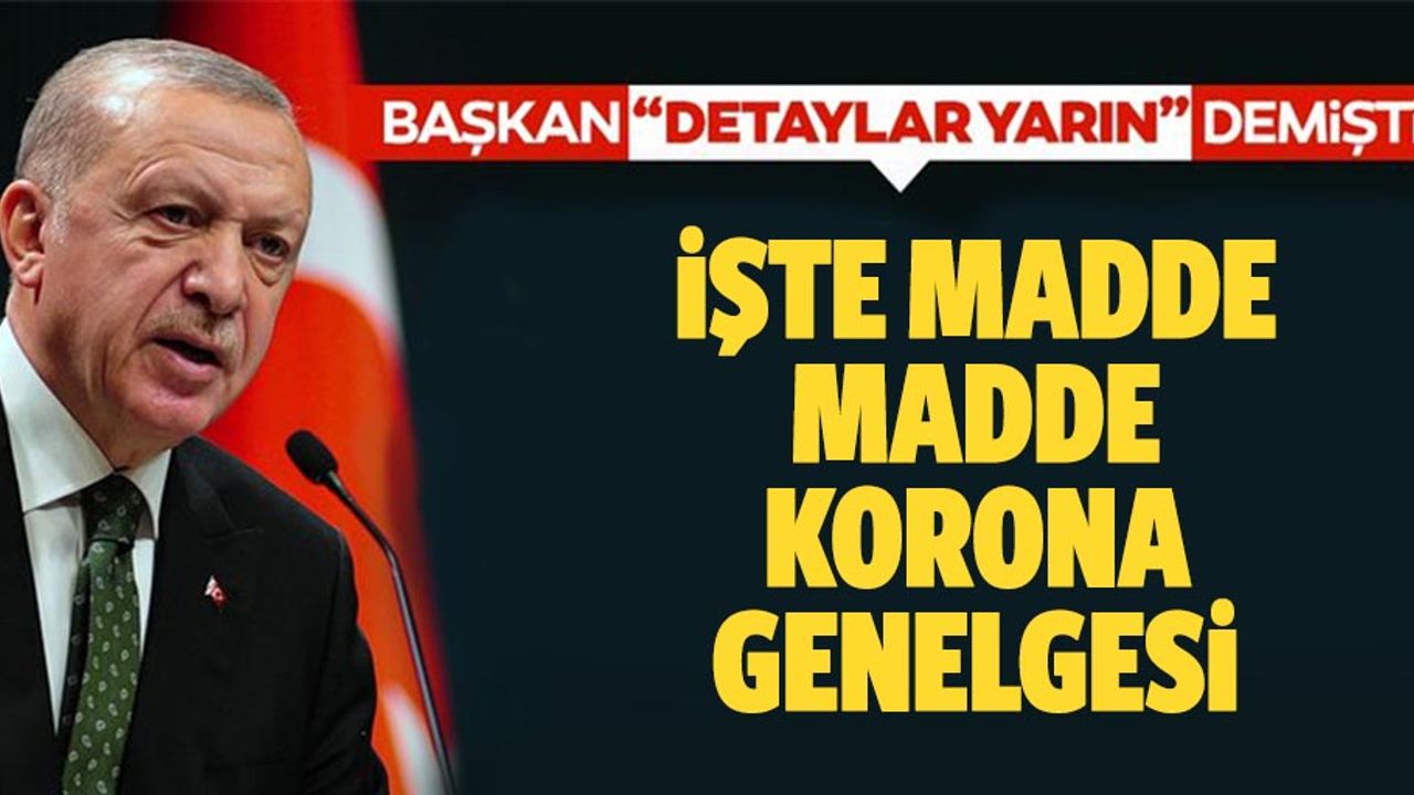 Başkan Erdoğan'ın işaret ettiği genelge yayınlandı! İşte İçişleri Bakanlığı korona genelgesi