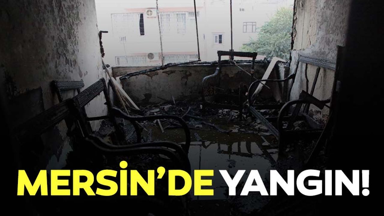 Mersin'de ev yangını hasara yol açtı