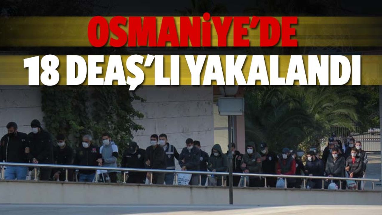 Osmaniye'de 18 DEAŞ'lı yakalandı