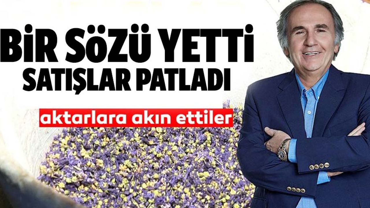 Prof. Dr. İbrahim Saraçoğlu'nun sözleri sonrası satışlar 1 günde 10 katına çıktı!
