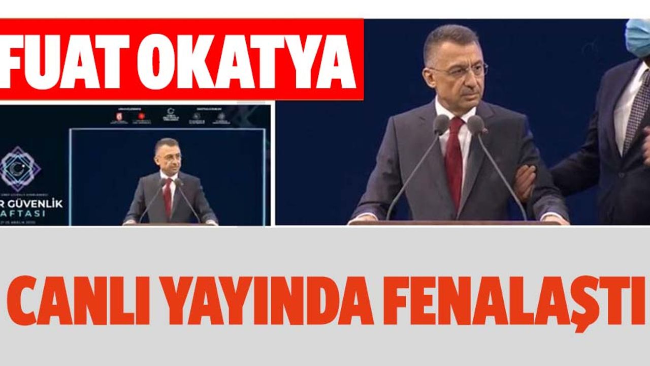 Cumhurbaşkanı Yardımcısı Fuat Oktay konuşması sırasında fenalaştı! İlk açıklama geldi