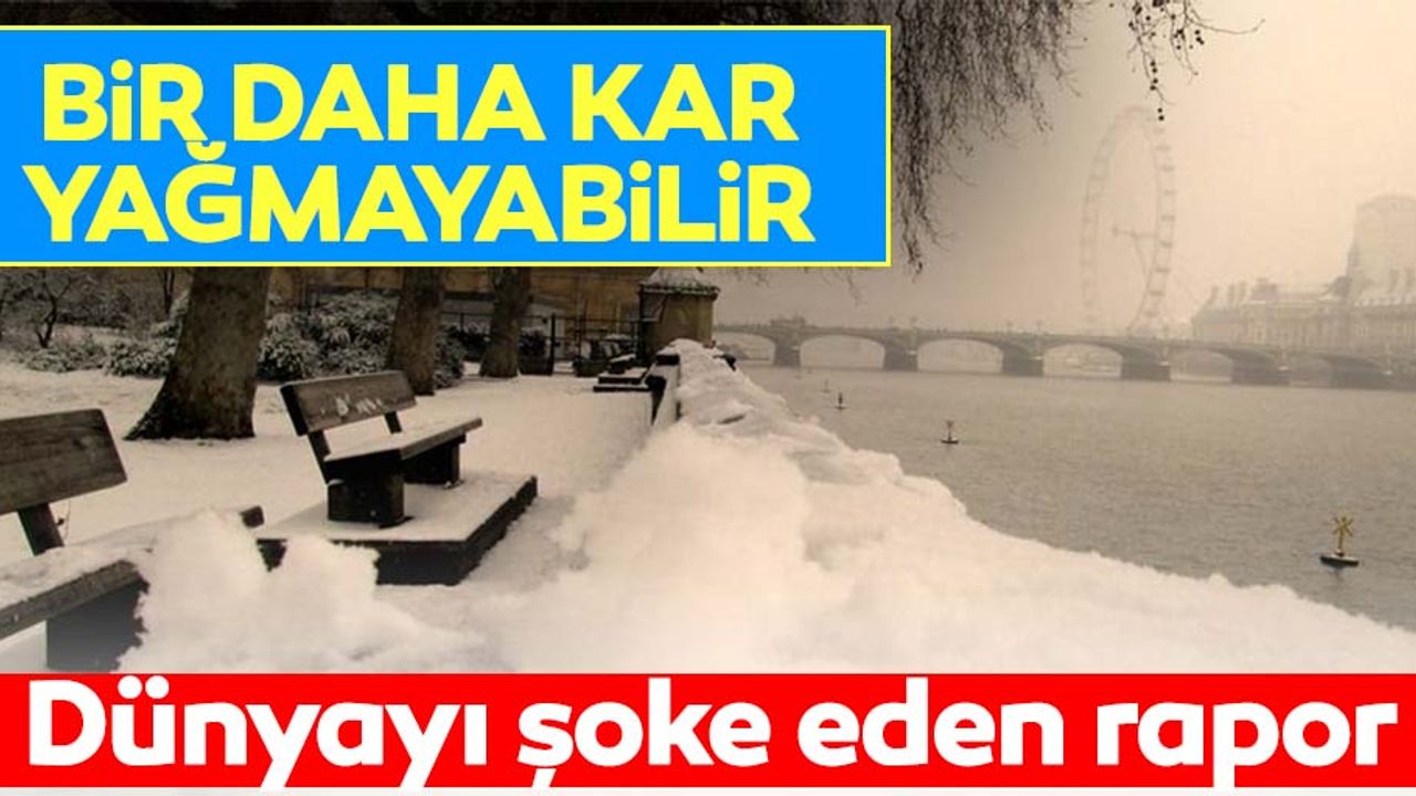 Dünyayı tedirgin eden araştırma raporu: Bir daha kar yağmayabilir