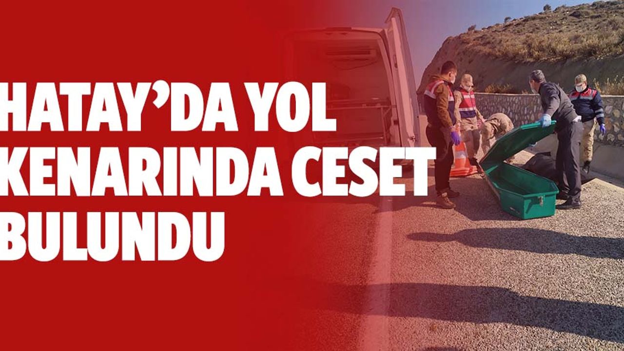 Hatay’da yol kenarında erkek cesedi bulundu
