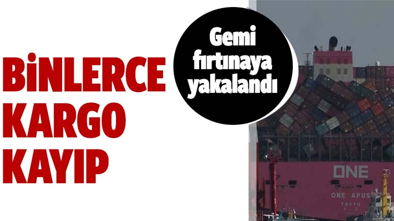 Kargo gemisi fırtınaya yakalandı: Tarihin en büyük kargo kaybı