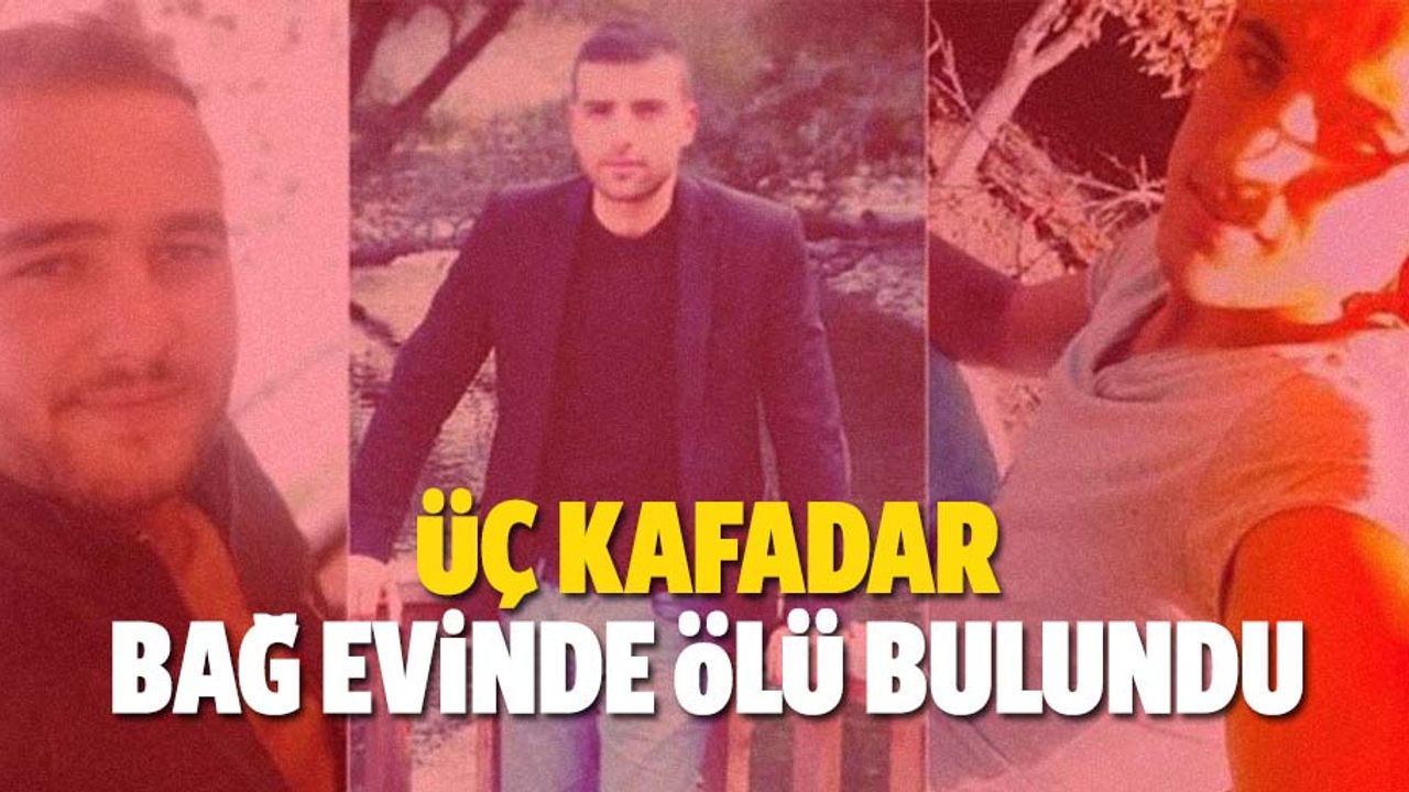 Üç kafadar bağ evinde ölü bulundu