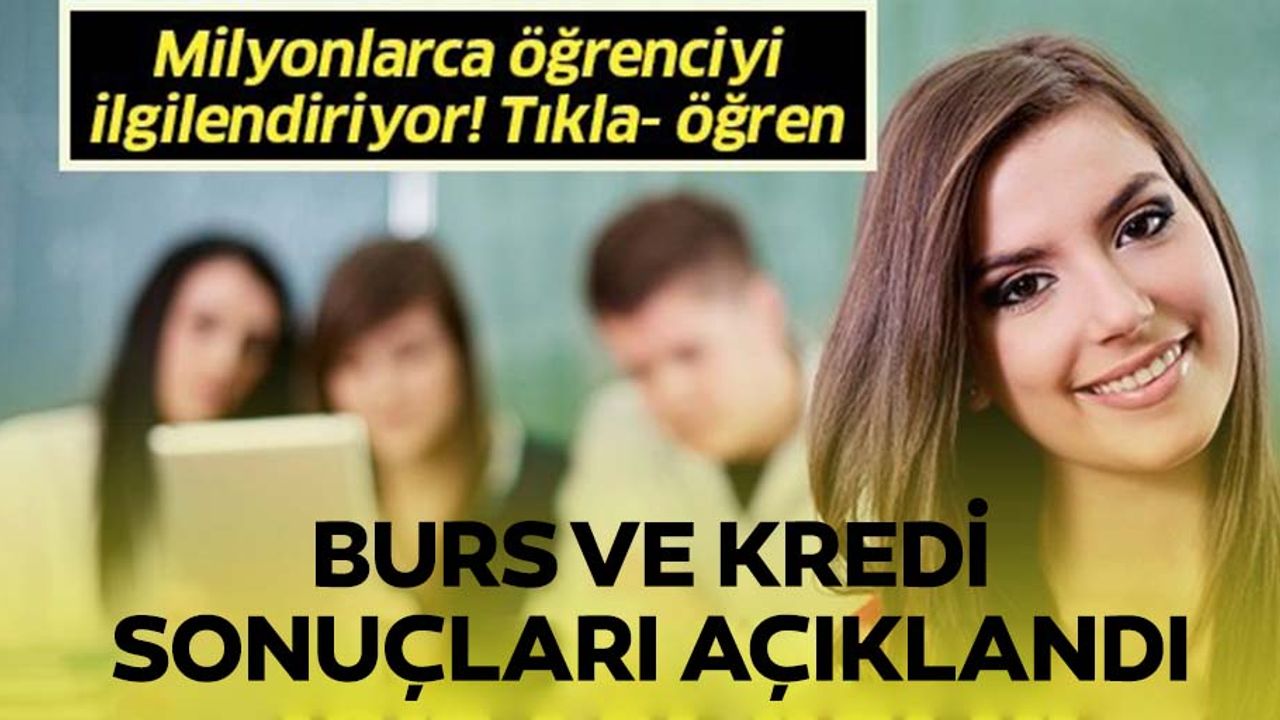 Yükseköğrenim burs, kredi başvuru sonuçları açıklandı