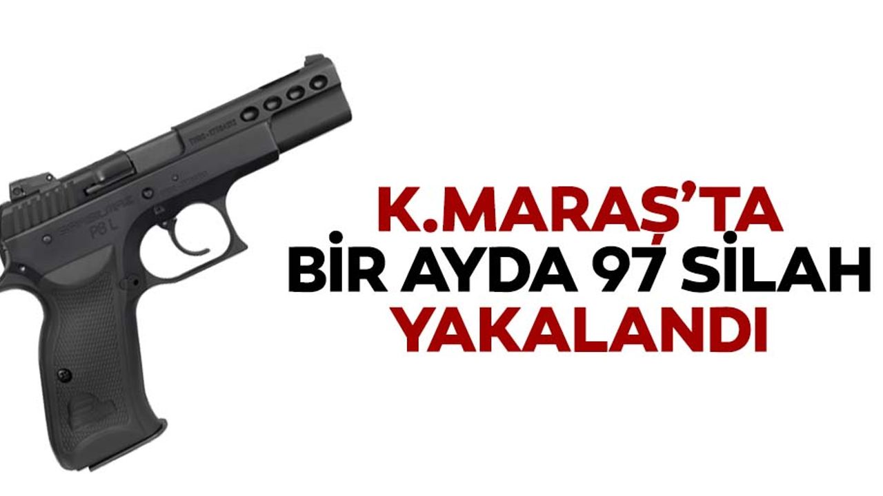 Kahramanmaraş'ta bir ayda 97 silah yakalandı