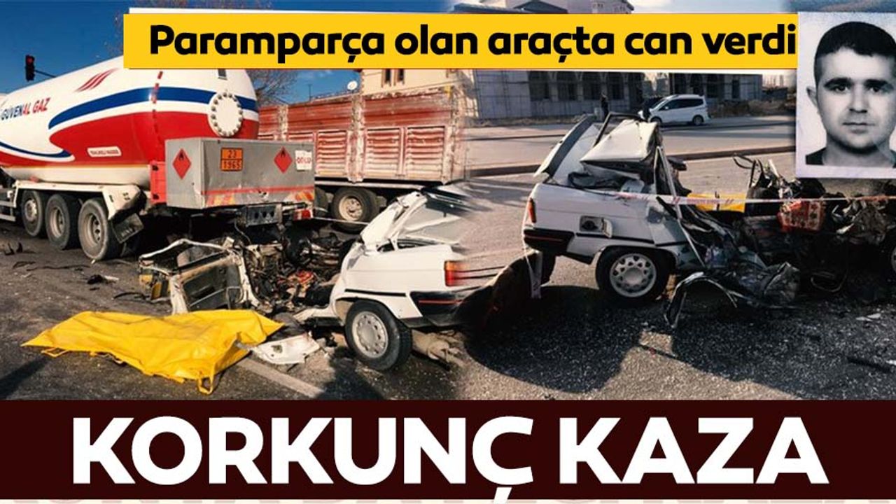 Konya'da feci kaza! Otomobil yakıt tankerine çarptı: 1 ölü