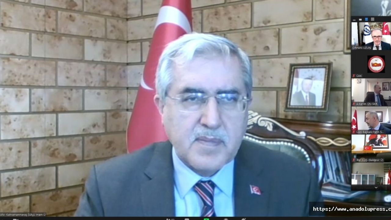 KSÜ rektörü Niyazi Can, Üniversitelerarası Kurul Toplantısına Katıldı