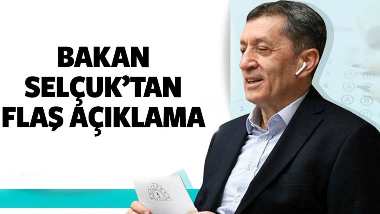 Milli Eğitim Bakanı Selçuk'tan yüz yüze eğitim için çarpıcı sözler