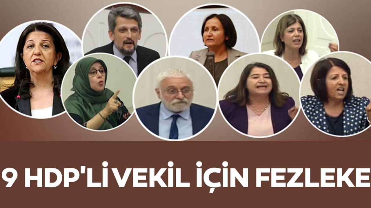 9 Hdp'li Vekil İçin Fezleke