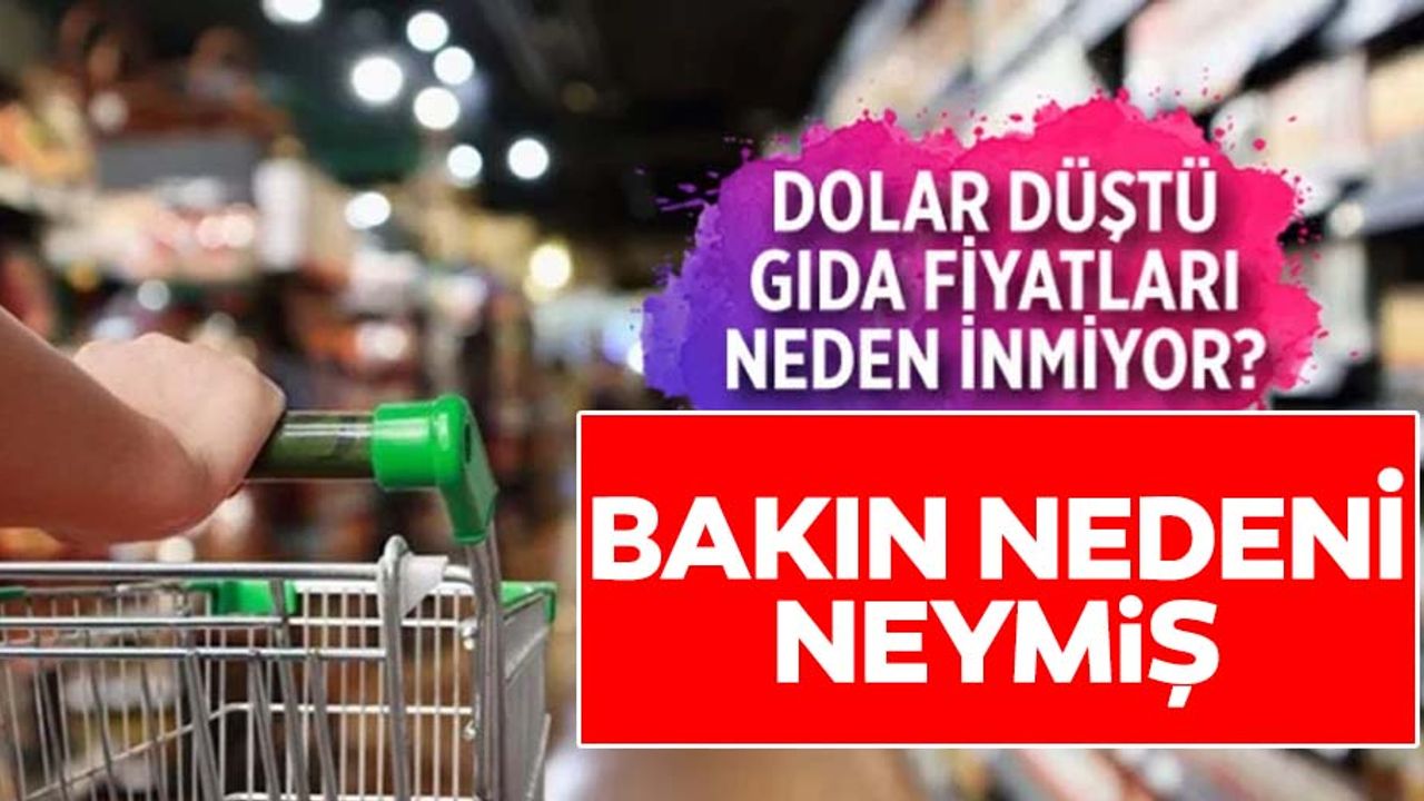 Dolar düştü gıda fiyatları neden normale dönmüyor? sektör temsilcileri açıkladı