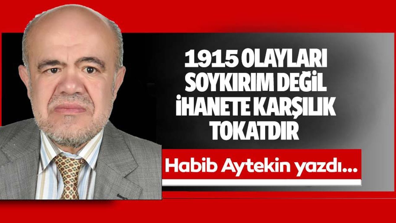 1915 olayları soykırım değil ihanete karşılık tokatdır