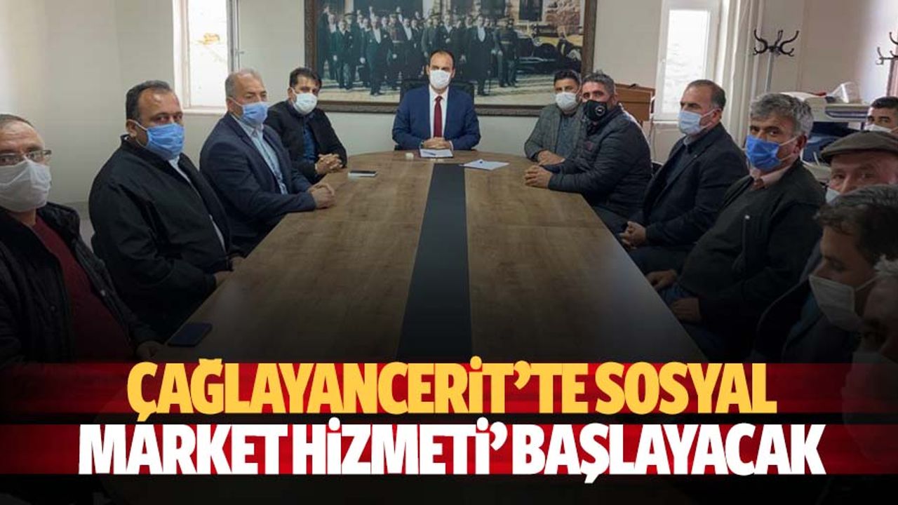 Çağlayancerit’te Sosyal Market Hizmeti’ Başlayacak