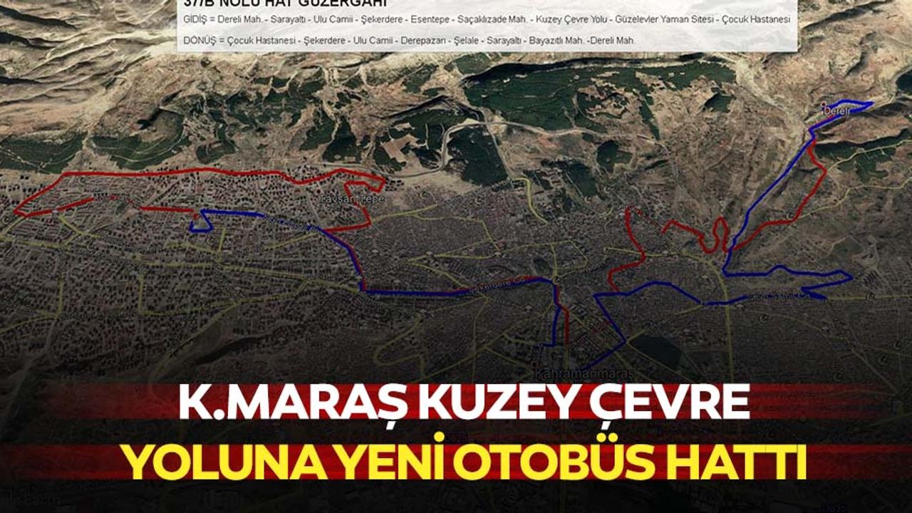 Kahramanmaraş’ta kuzey çevre yoluna yeni otobüs hattı